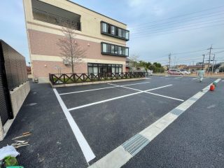 愛知県　清須市　老人ホーム駐車場　新設ライン工事